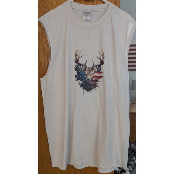 AGS Ideas Other - 🌼Mens Extra Large AGS Ideas Deer USA Sleeveless Tee